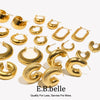 Dream Anti-allergenic Gold Plated Stainless Steel Hoop Earrings For Women Oversize Small Loop Earring - Image 1