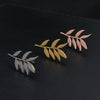 Men's Lapel Brooches, Olive Branch Accessory Pins, Stainless Steel Accessories, Gift Jewelry - Image 2