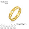 Cute Cat Dog Paw Rings for Women Stainless Steel Gold Color Animal Pet Footprint Ring Jewelry Valentine Gift - Image 6