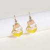 Cute Animal Drop Dangle Earrings For Women Girls Cat Rabbit Koi Dragon Colorful Enamel Golor Color Earrings - Image 29