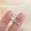 Water Droplet Zircon Hoop Earrings for Women Elegant White CZ Dangle Earrings Huggies Jewelry Gifts - Image 8
