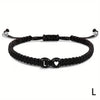 Handmade A-Z 26 Letter Heart Bracelet Woven Baided Rope Women Men Initials Name Adjustable Bangle Couple Lover Friends Jewelry - Image 15