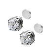 2pcs Punk Mens Strong Magnet Magnetic Ear Stud Set,Non Piercing Cross Clip-on Earrings Suitable Gifting Boyfriend Lover Jewelry - Image 8