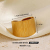 Hollow Heart Open Ring in Stainless Steel Adjustable - Image 14