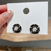 Elegant French Vintage Enamel Dripping Oil Plant Irregular Lavender Ear Studs Earrings for Women Flowers Earring - Image 4
