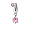 Clip On Belly Button Ring Butterfly Copper Zircon Pink Fake Belly Piercing Umbilical Navel Body Jewelry Style - Image 8