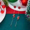 Christmas Red Dangle Earrings For Women Rhinestone Snowflake Pearl Earring Christmas Party Festival Year Jewelry - Image 22