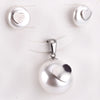 Purple Cubic Zirconia Imitaiton Pearl Pendants Earring Sets For Women Stainless Steel Chain Necklace Jewelry Sets - Image 16