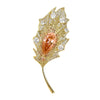 Party Jewelry Retro Crystal Maple Leaf Brooch Elegant Plant Series Badge Good Gift for Women - Image 5