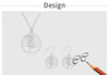Silver Charm Round Tree of Life Earrings Necklace Set For Women Wedding Christmas Jewelry Set - Image 9