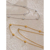Stainless Steel Double Layer Star Zircon Chain Necklace Summer Collarbone Chain Jewellery Jewelry - Image 4