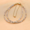 3MM Simple Elegant Bohemian Beaded Bracelet Double Layered Olivine Crystal Beads Magnetic Strand Bracelet Women Jewelry - Image 13