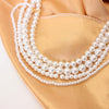 Pearl-Style Choker Necklace with Layered Bead Details - Image 25