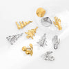 Leo Stainless Steel Irregular Brooches Women Unisex Glossy Geometric Pins Banquet Party Clothing Accessories - Image 4