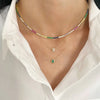 Sexy Short Sparking Rainbow Tennis Chain Chocker Necklace With CZ Personality Women Collar Jewellery - Image 2