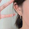 Metal Four Star Hoop Earrings for Women Simple Zircon Geometric Circle Earring Buckle Earrings Jewelry Gifts - Image 5