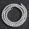Hip Hop 5MM Tennis Chain Iced Out Bracelet Necklace Men Silver Color Tennis Jewelry Chains Women 20inch Choker Punk Gift - Image 1