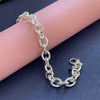 Silver Bracelet Buckle Basic Chain Charm Women Wedding Party Gift Jewelry - Image 2