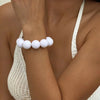 Colorful Big Bead Bracelets for Women Personality Punk Resin Holiday Jewelry Accessories Gift - Image 11