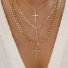 Vintage Punk Gold-plate Thick Chain Head Portrait Coin Pendant Necklace For Women Multilevel Geometric Hip Hop Jewelry - Image 8
