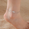 Stainless Steel Bohemia Gold Color Aircraft Anklets Two Layer Foot Legs Anklet Foot Chain Jewelry Accessories Gifts - Image 8