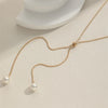 Minimalist Temperament Long Pull-out Adjustable Pearl Tassel Pendant Y-shaped Chain Necklace for Women Collar Chain Jewelry Gift - Image 4