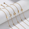 Stylish Gold Plated Anklet 304 Stainless Steel Cubic Zirconia Link Cable Chain For Women Gift 22cm(8.7") long - Image 3