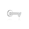1PC Sparkling Piercing Stud Earrings Silver Shining Circle Earring For Women Ear Bone Earring Jewel - Image 18