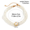Simple Stone Beads Necklace Multilayer Imitation Pearl Choker Women Short Strand Neck Chain Collar Jewelry Gift - Image 5