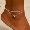 Female Heart Anklets Bracelet Sandals Foot Jewelry Leg Anklets on Foot Bracelets for Women Leg Chain Jewelry Accessories - Image 7