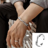 Punk Simple Silver Color Twisted Mobius Cuff Bangles Infinite Loop Bracelet Men\'s Casual Party Jewelry Gift - Image 7