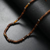 Vintage Bohemian Summer Jewelry Ethnic Style Jewelry Brown Coconut Shell Wood Beads Stone Necklace Men's Jewelry - Image 10