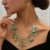 Colorful Shell Crystal Necklaces Earrings Set For Women Multilayer Choker Necklace Women Crystal Earring Jewelry Sets - Image 11