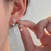 Voq Minimalist Angel Wings Tassel Stud Earrings for Women Sweet Romantic Korean Jewelry Gift Earring - Image 1