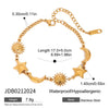 Sunshine Beach Ocean Bracelet Gold Plated Stainless Sun Star Moon Steel Pendant Bracelet Set Women's Jewelry Summer - Image 8