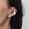Double Circle Ear Cuff No Piercing Faux Earring - Image 2