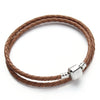1 Strand Double layer Braided Leather Bracelet Charm Bracelets For Women Men Jewelry Festival Gift Christmas Gift - Image 5