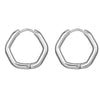 Men's Earrings Geometric Polygonal Stainless Steel Ear Buckle Ring Women Chic Earring Small Hoop Punk Party Ear Jewelry - Image 22