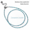 2mm Stone Bead Choker Necklace 40cm - Image 22