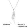 Map Outline Pendant Necklace with 45 cm Stainless Steel Chain - Image 9