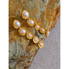Stainless Steel Simulated Pearls Golden Long Hanging Drop Earrings Prevent Allergy Statement Jewelry Gift - Image 2