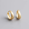 Silver Simple Wide Huggies Gothic Hoop Earrings for Women European Unisex Piercing Rock Jewelry Ear Buckles - Image 15