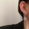 Foxanry Prevent Allergy Sparkling Zircons Earrings for Women Couple Vintage Geometric Handmade Wedding Bride Jewelry - Image 6