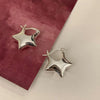 Silver Vintage Simple Star Earrings For Women Earring Jewelry Prevent Allergy Party Accessories Gift - Image 1