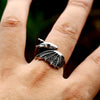 Vintage 316L Stainless Steel Flying Dragon Rings For Men Women Punk Biker Animal Opening Ring Jewelry Gifts - Image 5