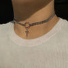 Goth Choker Ring Dagger Necklace Cosplay Grunge Gothic Punk Classical Dark Girl Gift Jewelry Alternative Minimalist Collar - Image 1