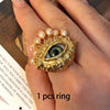 Women Vintage Eyes of Demon Earring Ring Exaggerated Earrings Style Imitated Pearl Girls Delicate Tassels Jewelry - Image 9