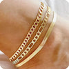 Ankle Bracelets for Women Girls Gold Plated Stainless Steel Cuban Link, Figaro, Rope, Snake Anklets Foot Jewelry - Image 5