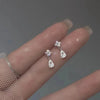 Small Zircon Hollow Heart Dangle Earrings For Women Girls Gold Color Elegant Charm Jewelry Accessories Birthday Party Gifts - Image 12
