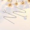 Long Wire Tassel Thread Chain Climb Star Heart Beads Pendants Drop Earrings Women's Straight Hanging Earings Jewelry - Image 7